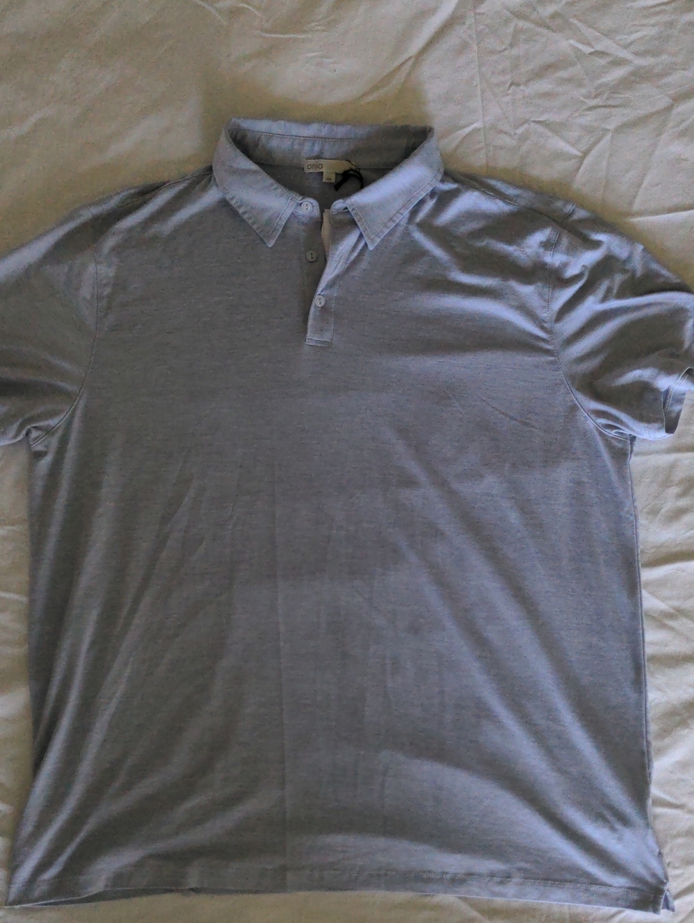 Onia Light Blue Polo Shirt